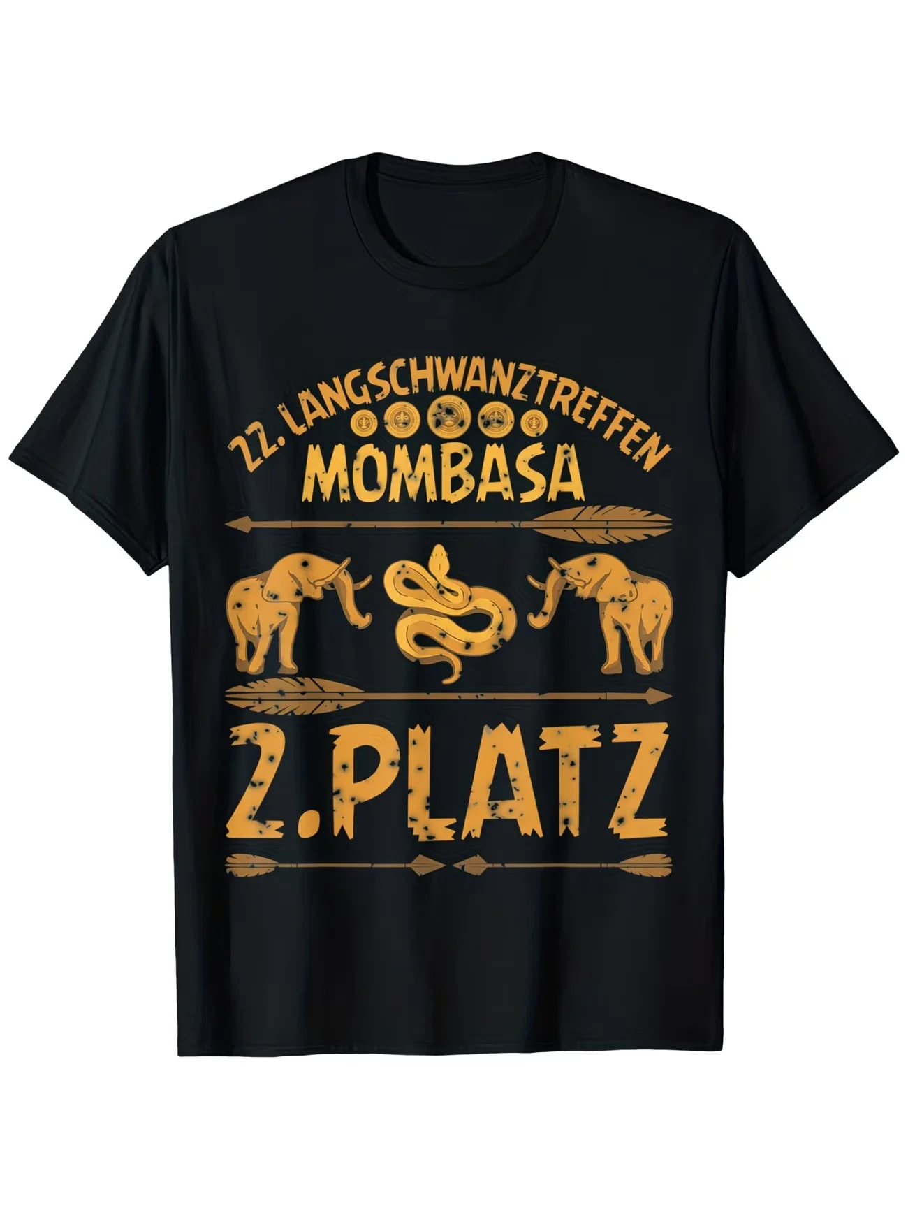 Camiseta Gráfica Oversize de Verano para Hombre y Mujer, Estilo Urbano, con Diseño de Carnaval de Mombasa y Mallorca, Colección Playful Long-Tail Conference