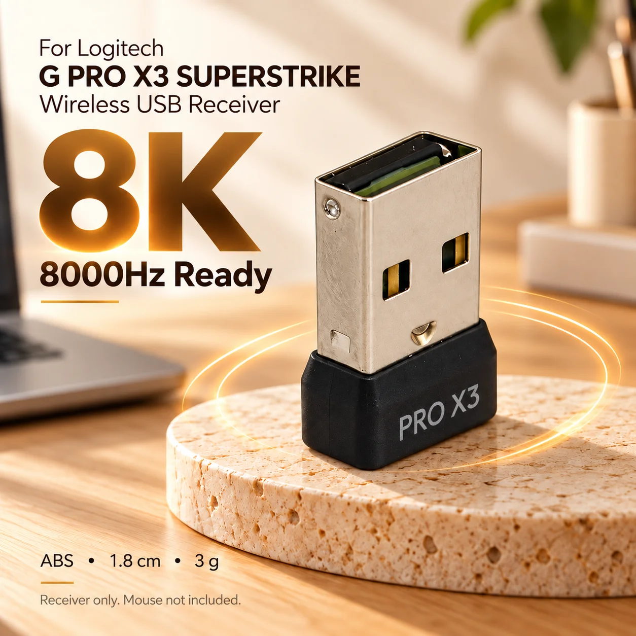 For Logitech G PRO X3 SUPERSTRIKE Mouse Receiver - USB Dongle Plug Adapter , Wireless Gaming Mouse Replacement Accessories New