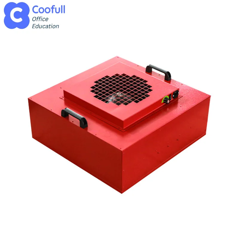 COOFULL Red paint ffu fan filter unit dust-free workshop ffu 100-level laminar flow hood clean room ffu filter