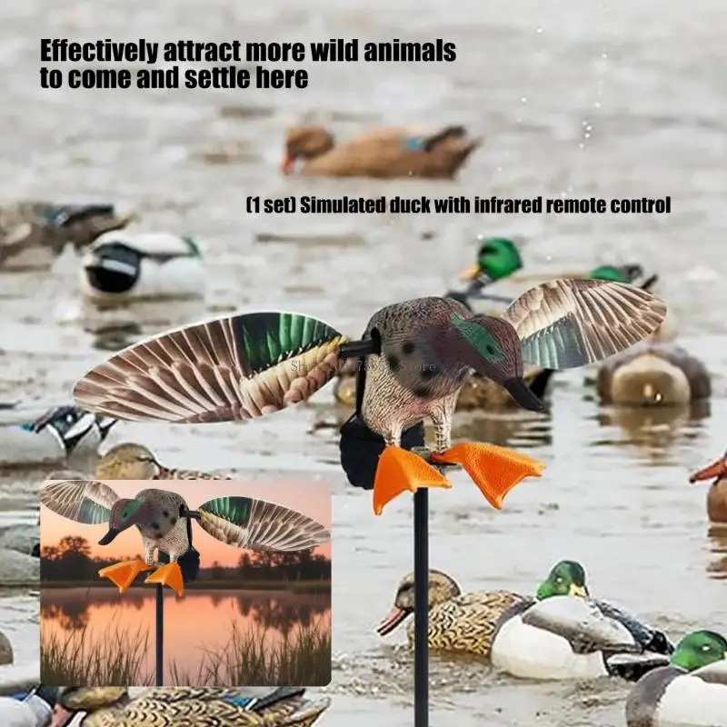  Detailed copy Duck Figure With Remote Control Perfect For Garden Setting