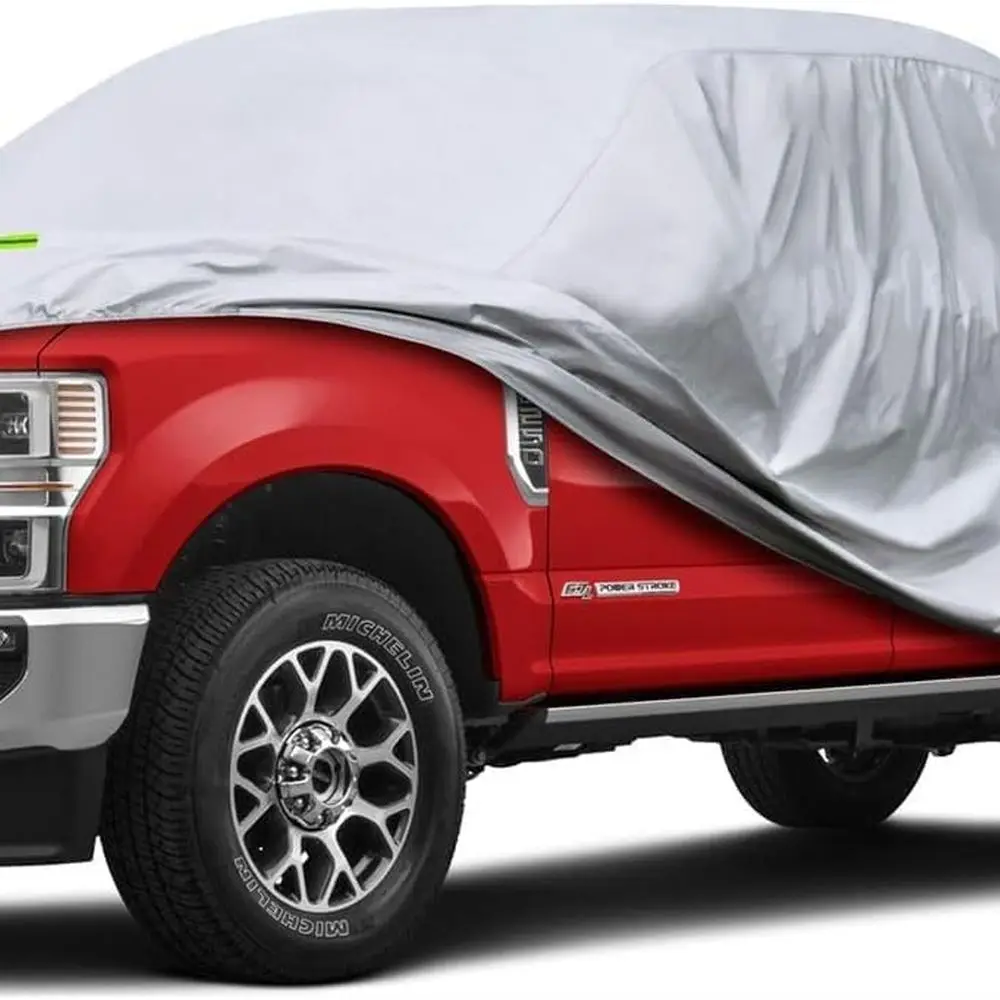 

All-Weather Waterproof 6-Layer Universal Truck Cover for SuperCrew Cab Long Bed Models (243-250) - Fits Titan, Tundra, F250, F35