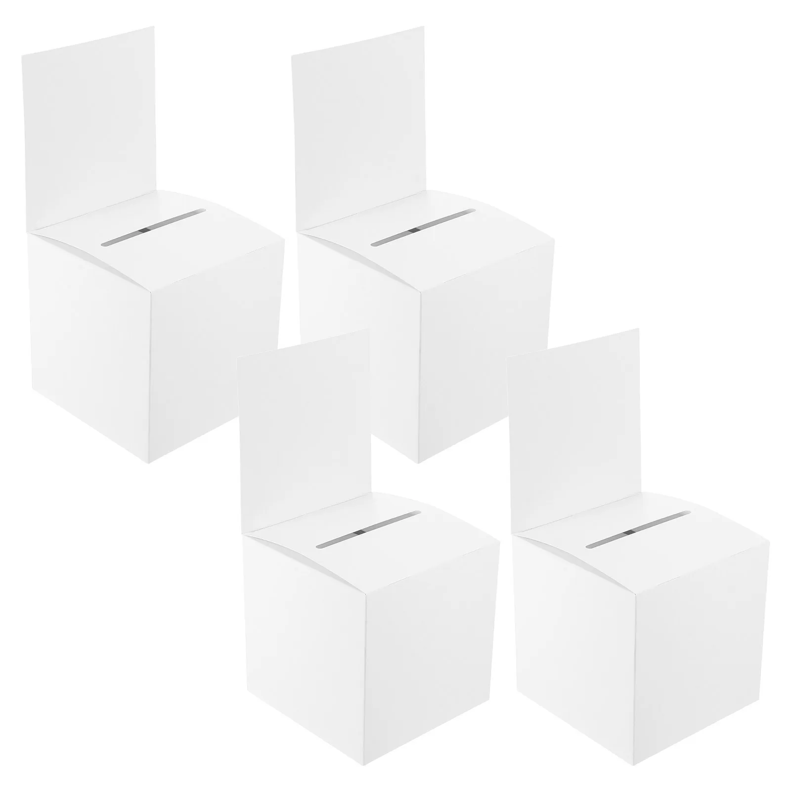 4 قطعة صندوق السحب الورقي متعدد الوظائف التصويت الاقتراع الحال بالنسبة اجتماع الحفلات تخزين التصويت حامل صندوق السحب الورقي