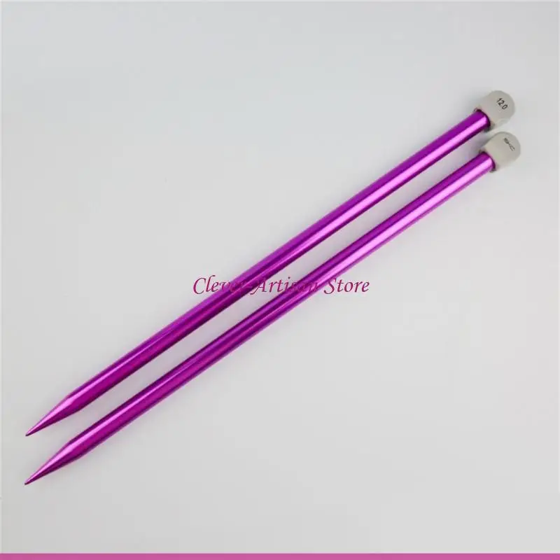 E06B Single Pointed Staight Needle 2mm-12mm Aluminum Knitting Needle for Sweater