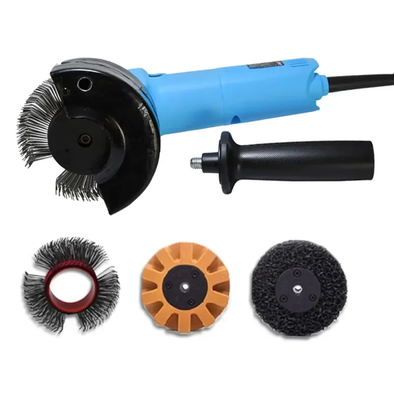 Electric Bristle Blaster Machine KIT WL-6050C Set Wide Auto Panel Abrasive Car Rust Glue and Sanding