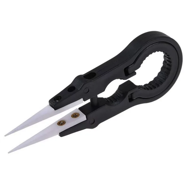 Hitzebeständiger DIY-Multifunktionsschraubendreher mit spitzer Spitze, Keramikpinzette, Edelstahlgriff, nützliches DIY-Werkzeug – Detail 3