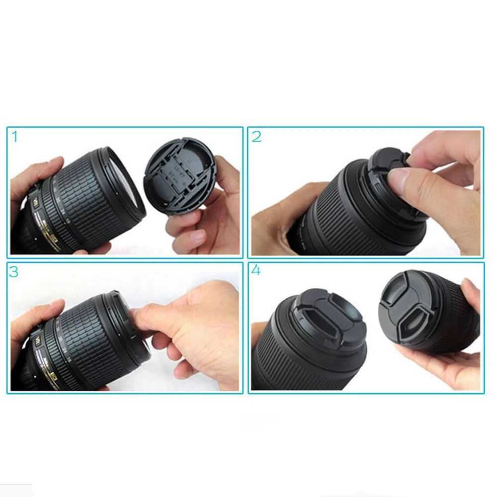 49mm 52mm 67mm 72mm 77mm 82mm 55mm 62mm 58mm 43mm Len Caps for CANON NIKON Pentax Samsung Sigma Fuji 700d 60d d7000