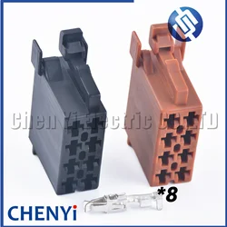 8 Pin Car radio multimedia CD player Connector Wire harness Plug 357035447A 357035447 963121-1 963120-1 828649-1 828647-1