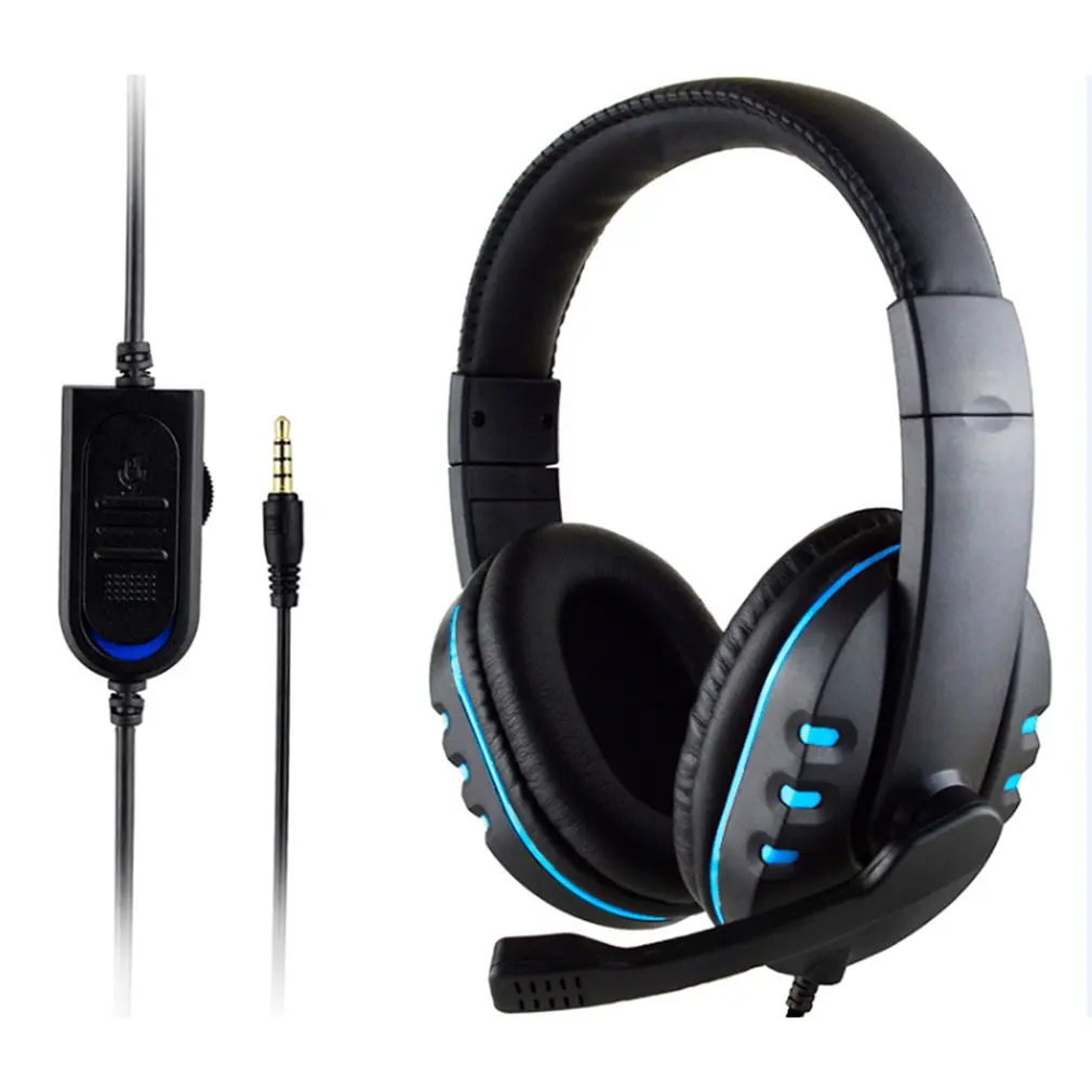 3.5mm Wired Gaming Headphones Game Headset Noise Cancelling Earphone with Microphone Volume Control for PS4 Play Station 4 PC