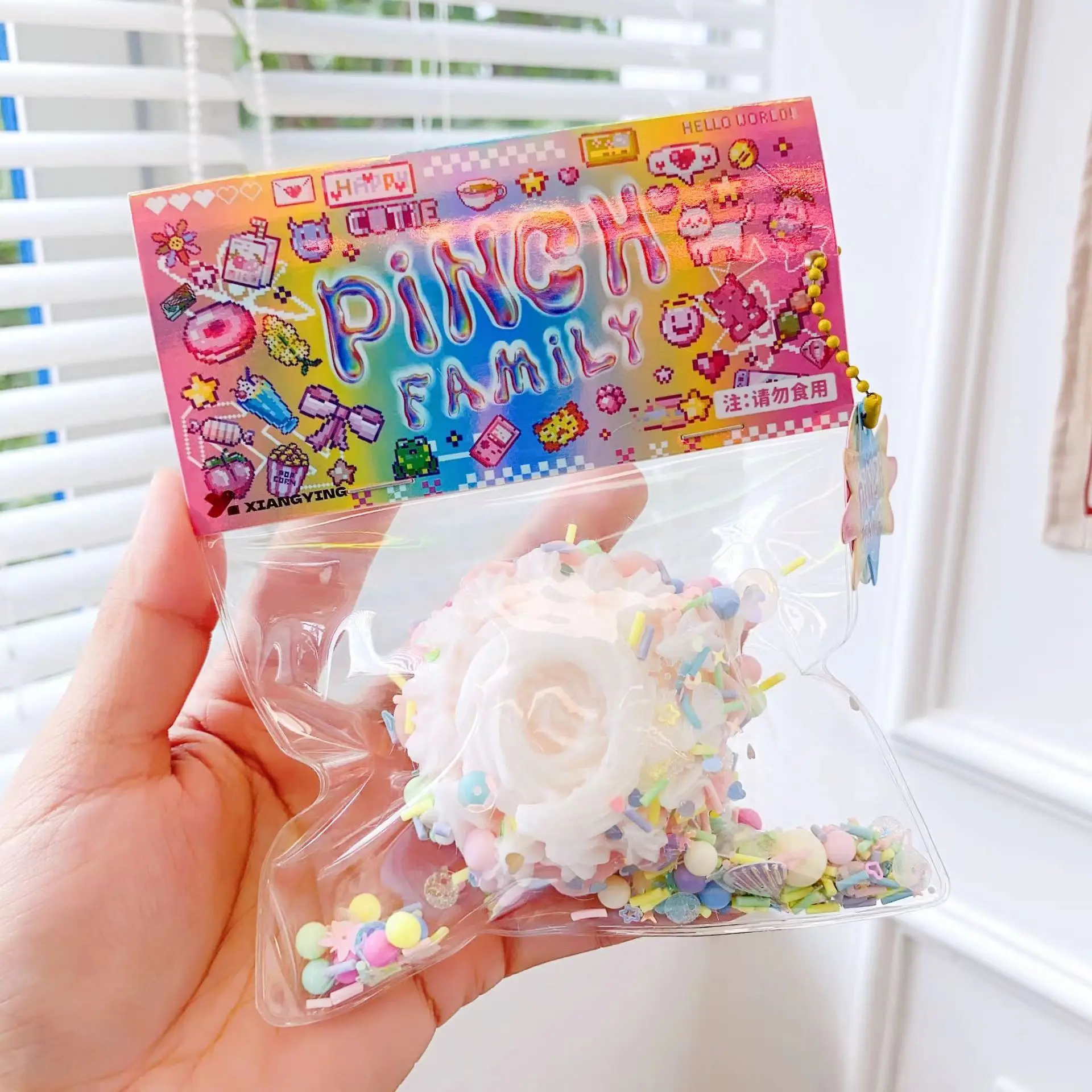 ของเล่นบีบคลายเครียดสำหรับเด็ก รูปขนมปังวาฟเฟิล ขนมปังปิ้ง โดนัท บีบแล้วคืนรูปช้าๆ ของเล่นสร้างสรรค์