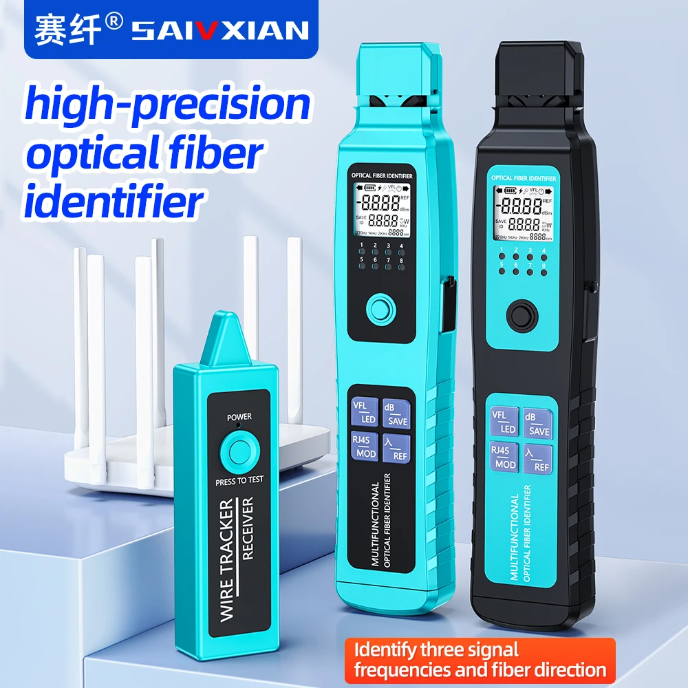SAIVXIAN A-50/A-50+ Active Optical Fiber Identifier Fiber Cable Tester Detector with 30mw Visual Fault Locator
