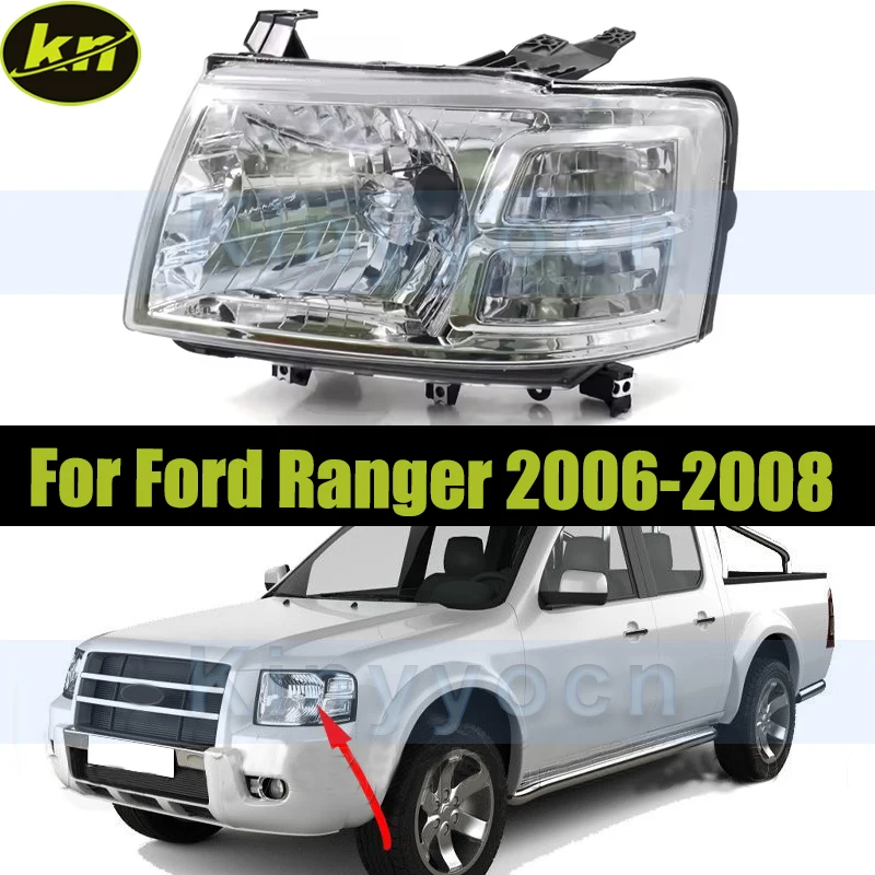 المصد الأمامي للسيارة كشافات المصباح الأمامي لفورد رينجر 2006 2007 2008 رئيس ضوء رئيس مصباح