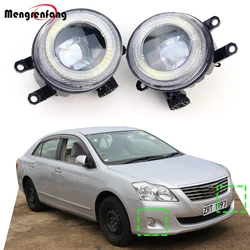 2 Pieces Car Adjustable LED Lens Fog Light DRL For Toyota Premio (T260) 2007-2021 30W H11 Angel Eye Daylight Fog Lamp