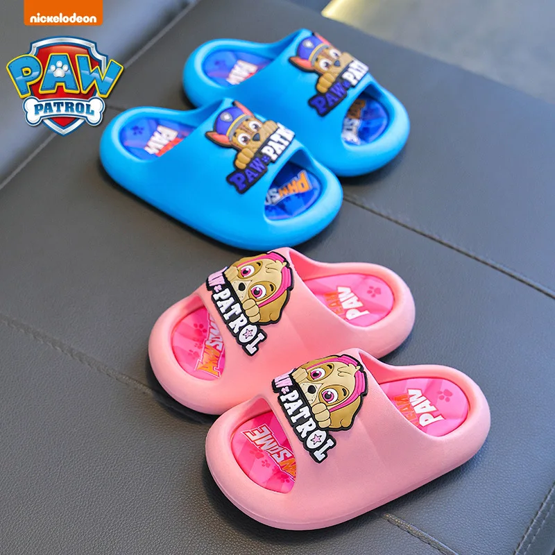 Paw Patrol Children Slippers Kids House Shoes Cartoon Chase Beach Sandals Baby Girls Summer Indoor Household Non-slip Slippers