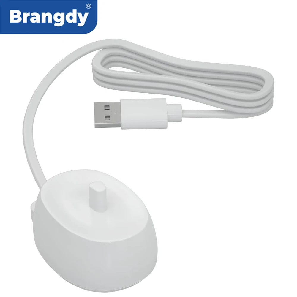 Ładowarka USB Brangdy Pasująca do Elektrycznych Szczoteczek do Zębów Oral B Serii 3 4 5 6 Pro 1000 3000 5000 Wodoodporna Indukcyjna Baza Ładująca