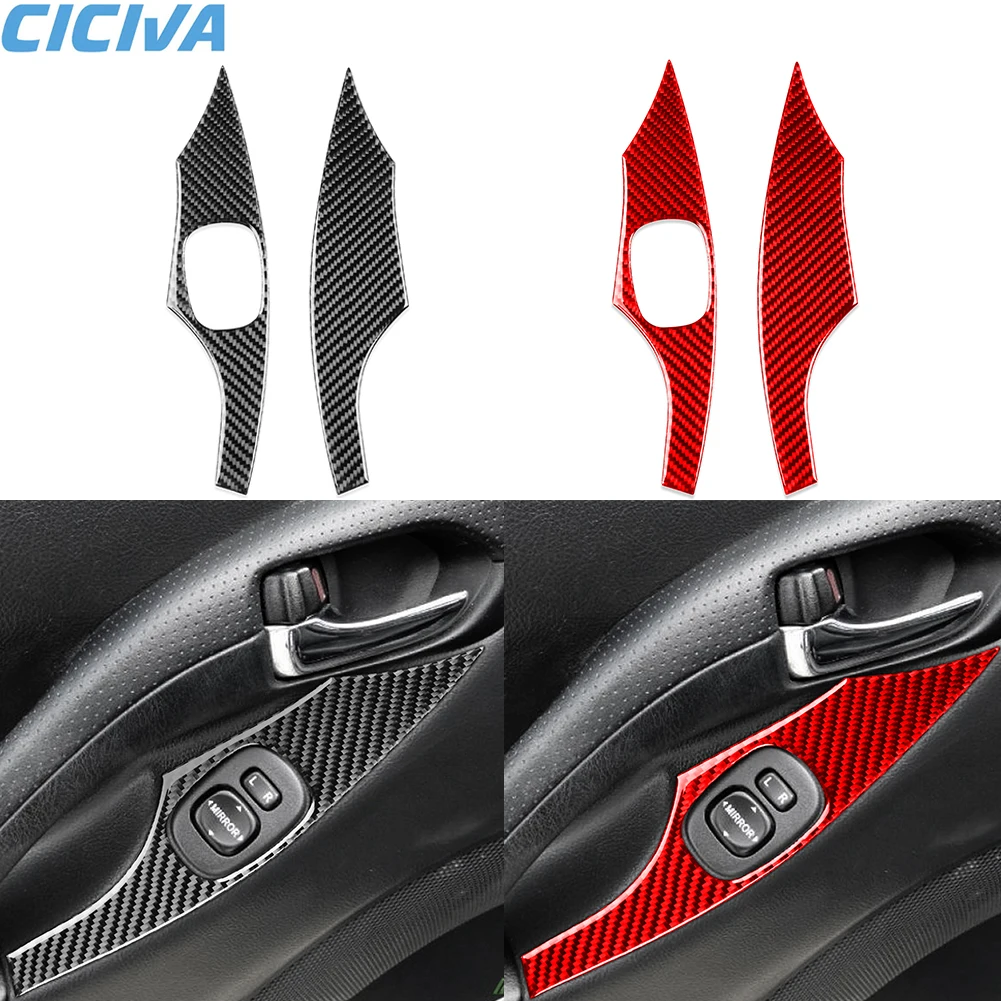 For Toyota Celica 2000 2001 2002 2003 2004 2005 Carbon Fiber Car Sticker Interior Door Decorative Panel Cover Trim Accessories