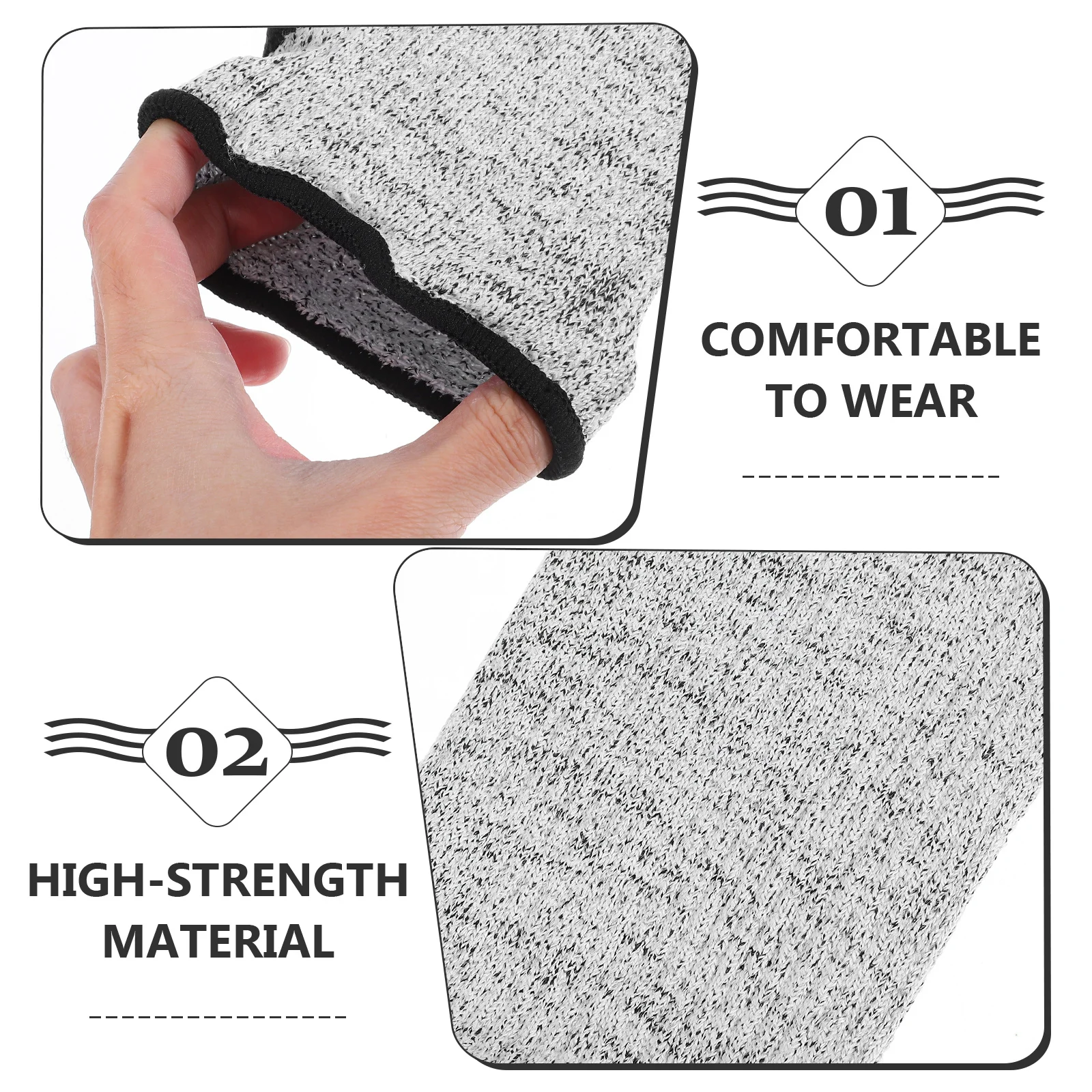 قطع الأكمام المقاومة المستوى 5 قطع حماية طويلة 40 سنتيمتر أكمام أذرع تبريد تنفس الساعد الحرس للبستنة الزراعة المطبخ