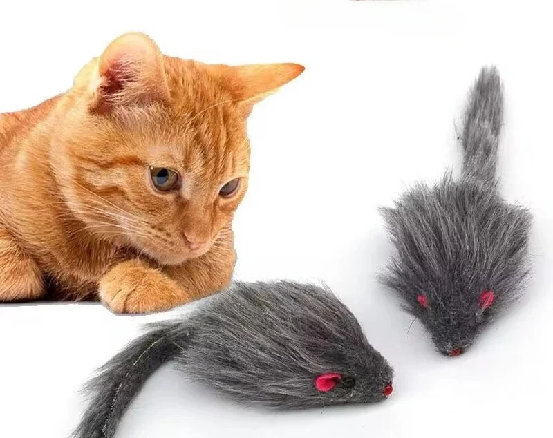 

cat toys sound mouse Mechanical sound No need to charge simulation plush mouse cat accessories kitten essentials soft toys