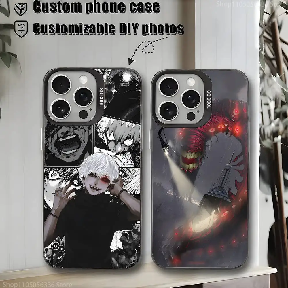 

T-Tokyo G-Ghoul comics Phone Case For iPhone 16,15,14,13,12,11,Mini,Pro,MAX,plus,Black Matte Shockproof Cover