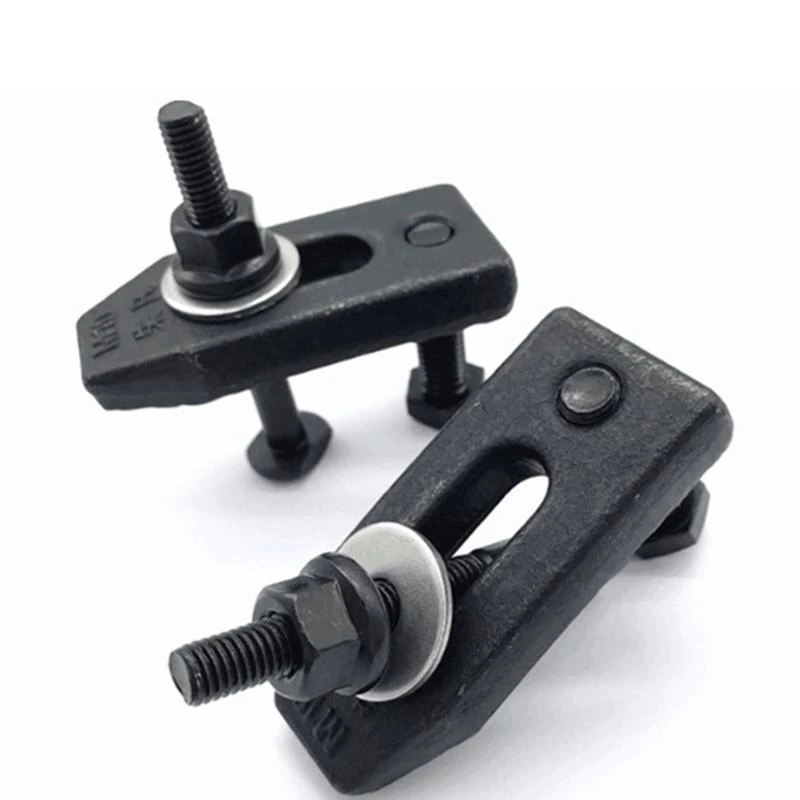 High Precision M8 M10 T-Slot Pressure Plate Clamp for Milling Engraving Machine Working Table Workholding Fixture Set