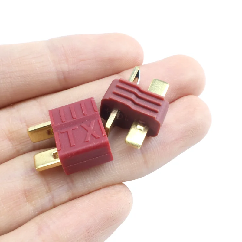 20 piezas conector Deans antideslizante T hembra/macho para batería Lipo RC ESC baja resistencia antisalpicaduras helicóptero coche DIY