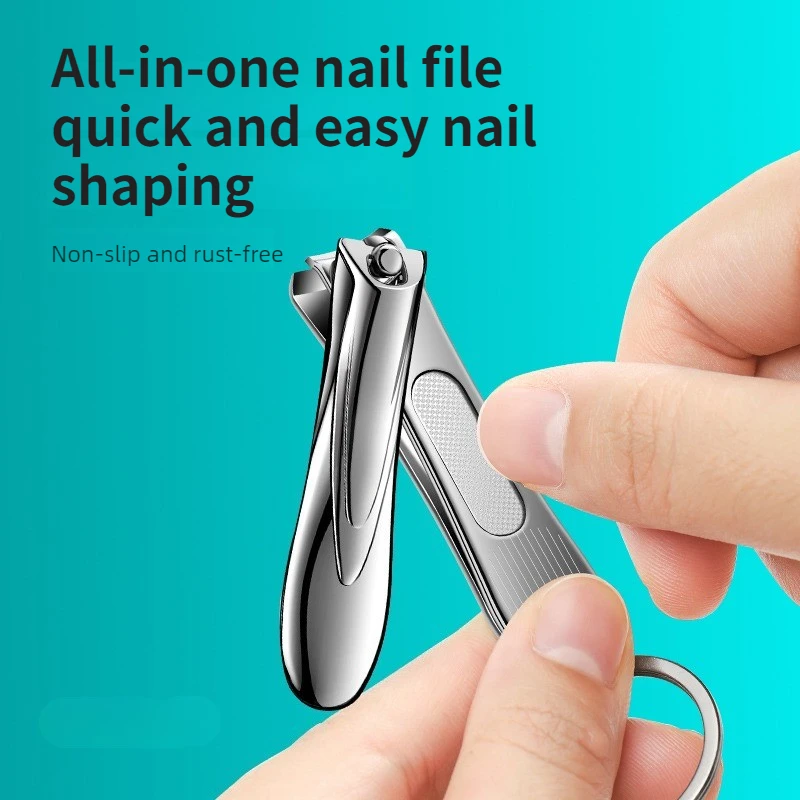 German Anti-splash Nail Scissors Single Set Men's Finger Scissors, Nail Files, Clippers Set Wholesale Manicure Tool
