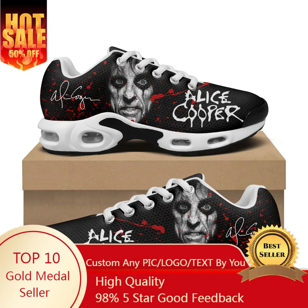 

Hot Alice Cooper Horror Rock Air Cushion Sneakers Mens Womens Teenager Sports shoes High Quality Custom Mesh Sneaker