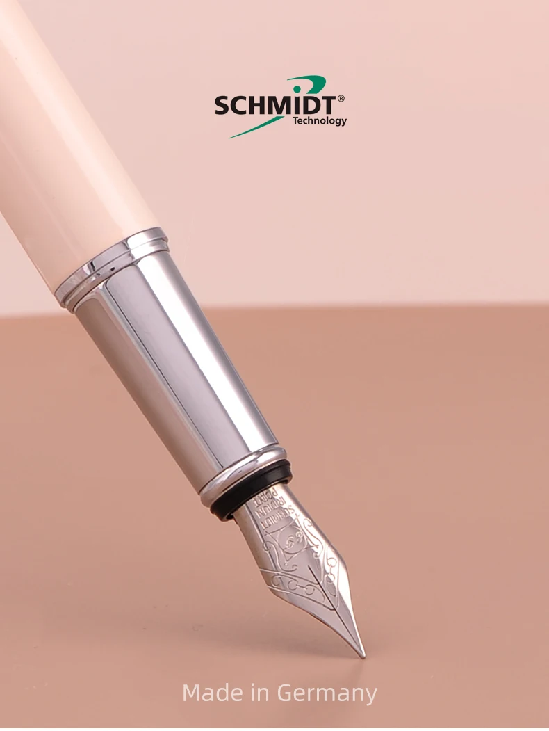 Imagem -06 - Metal Nib Schmidt Caneta-tinteiro Ponta ef Caligrafia Tinta Caixa de Presente Natural