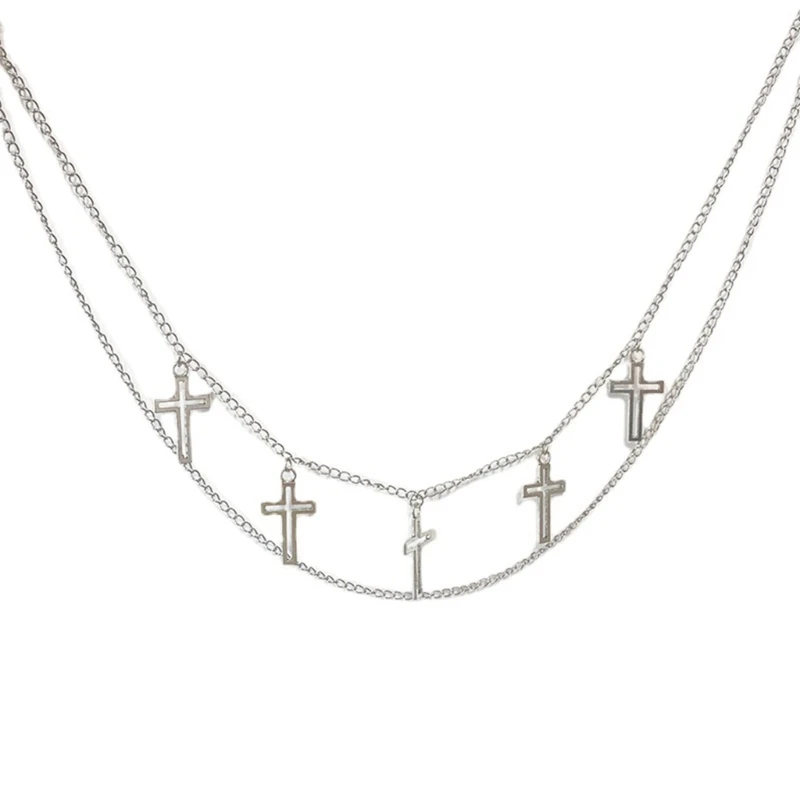 Kreuz Taillenkette Gürtel Bauchkette Layered Taillenkette y2k Kreuz Bauchkette