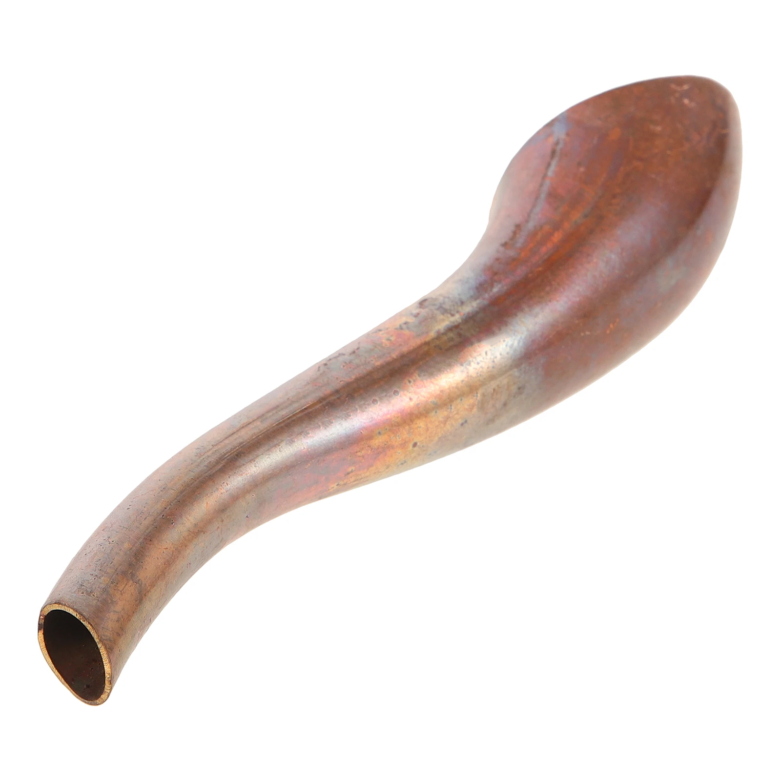 

Copper Teapot Spout 11.5cm Long Curved Pouring Spout for Water Kettle Replacement Metal Kitchen Accessory Part