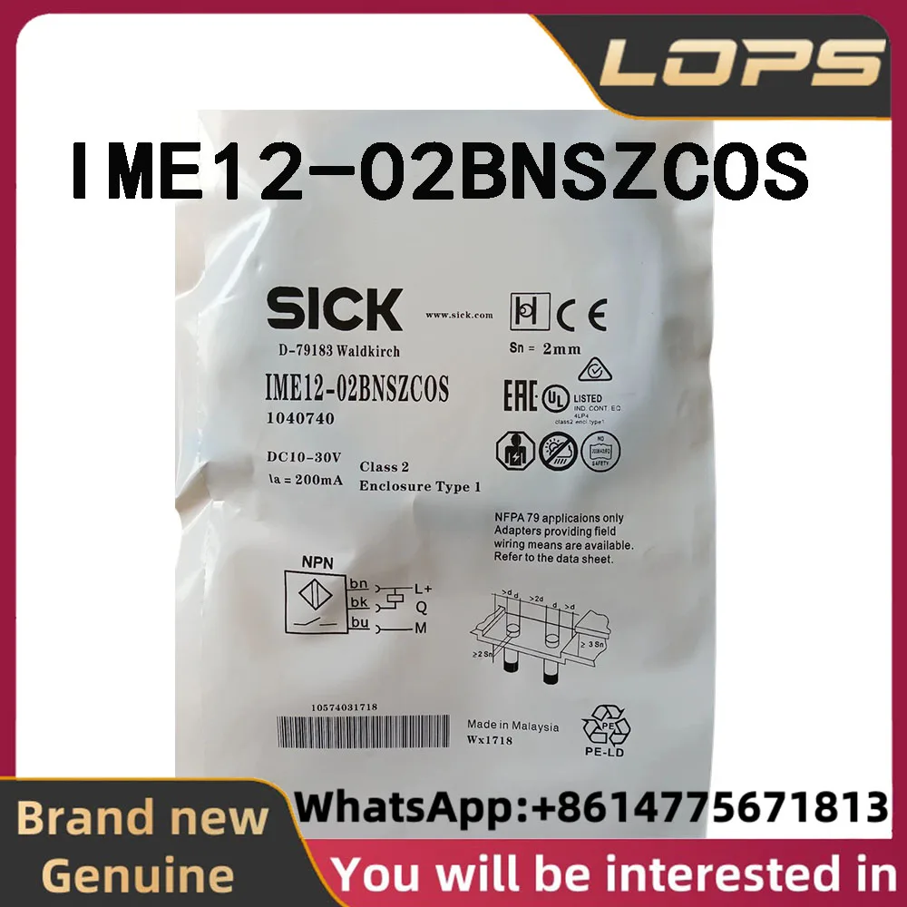 IME12-02BNSZCOS Brand New Original SICK Order number 1040740 proximity sensor
