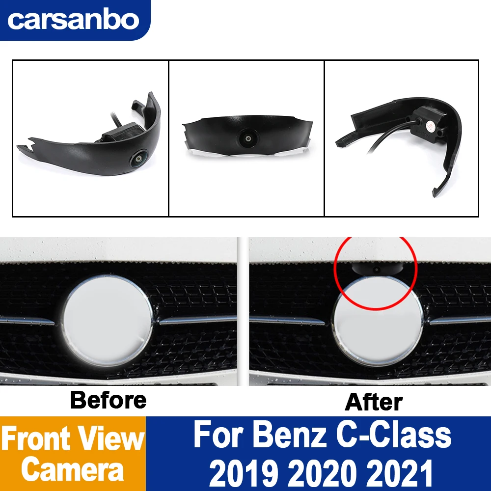 

Carsanbo OEM Front View Camera For Benz C-class 2019 2020 2021 HD Night Vision Fisheye 150 Camera