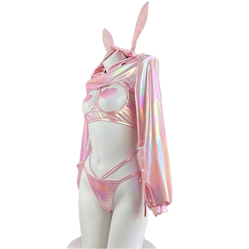 Anime Laser Bunny Girl Cosplay Japanese Idol Group Machine Rabbit Uniform Outfits Costume Role Play Underwear Lingerie Halloween