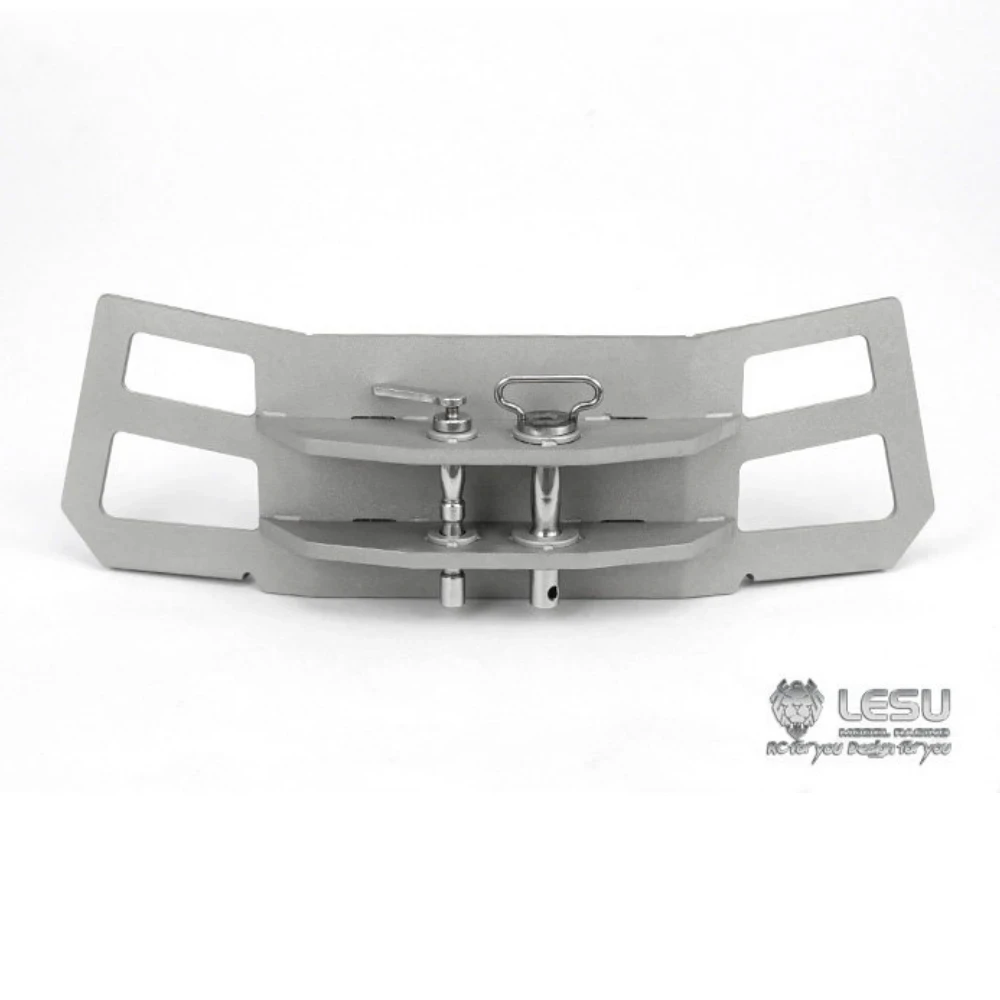 Metall-Stoßfänger-Fronthaken Silber G-6144 für 1/14 Tamiya RC für AROCS 3363 3348 Muldenkipper Ferngesteuerter Anhänger Spielzeugteile – Detail 3