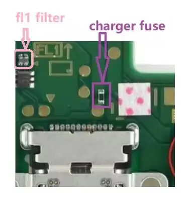 

Для N-intendo Switch, небольшой фильтр FL1, зарядное устройство, предохранитель на материнской плате, фиксирующая часть компонента