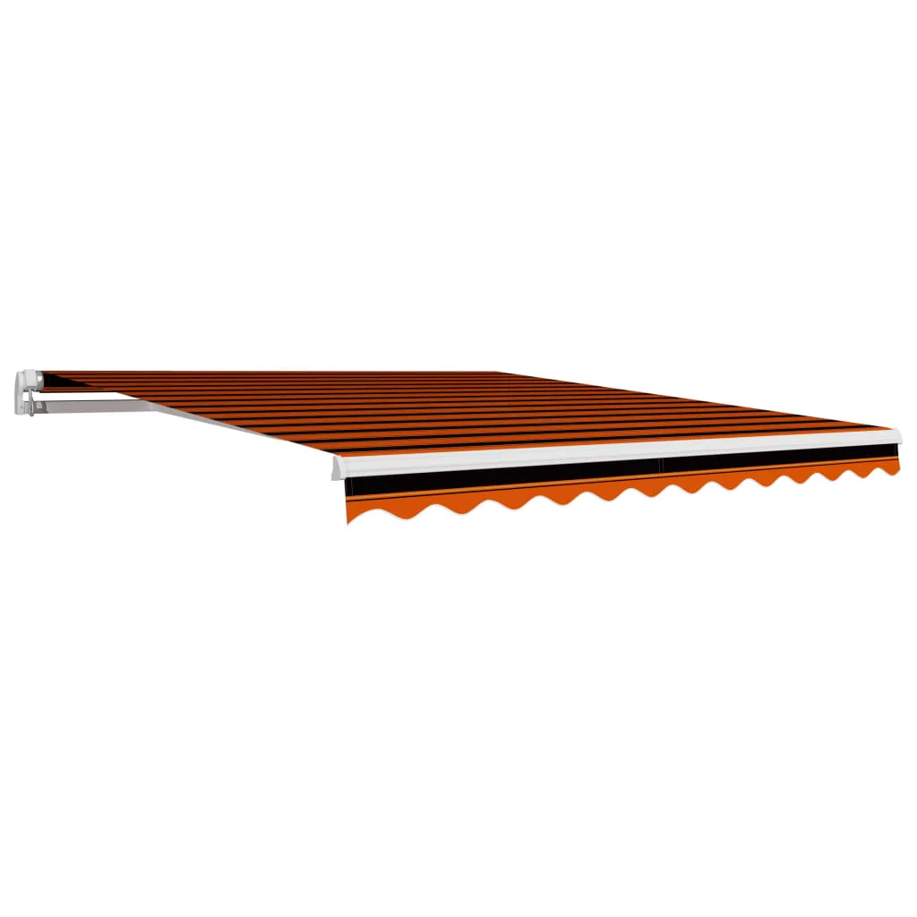Orange und braun Baldachin Leinwand 300x250 cm, Außenhof Regenschirm regen resistente Oberfläche