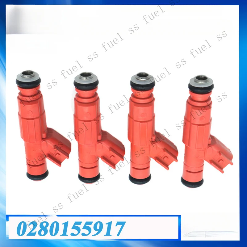 S+ Set Of 4PCS Fuel Injectors For 2000-2004 Ford Excursion 6.8L V10 NEW 0280155917