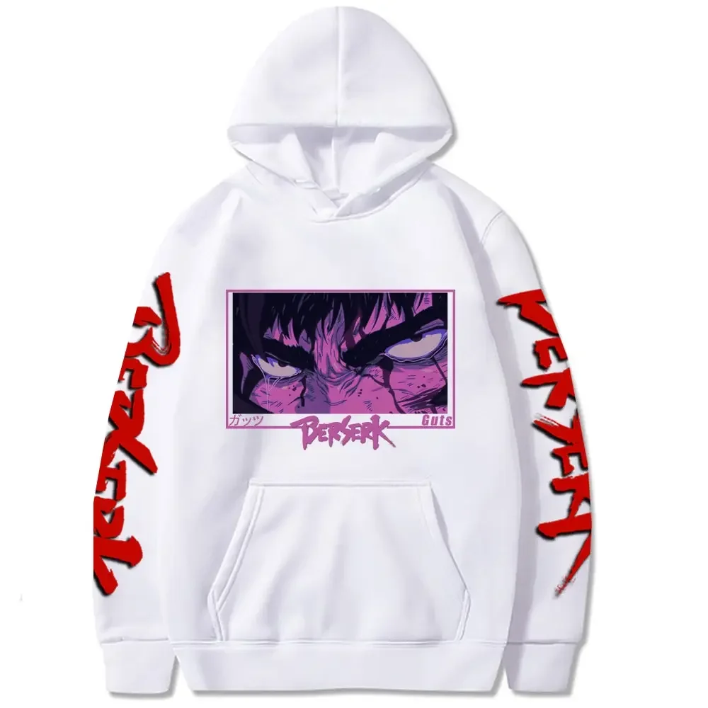 Men Fashion Berserk Hoodies Harajuku Guts Eyes Graphic Hoodie Berserk Shop Sweatshirts Women Pullover Corridos Tumbados Hoodies