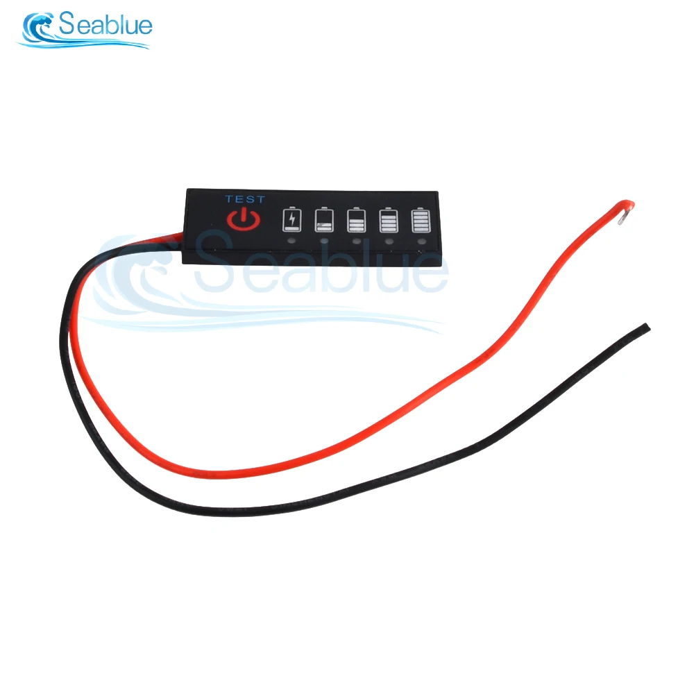 

1S-7S 18650 Li-ion Lipo Lithium Battery Level Indicator Tester 5 LED Display Meter Module Capacity Meter Anti Reverse Connection