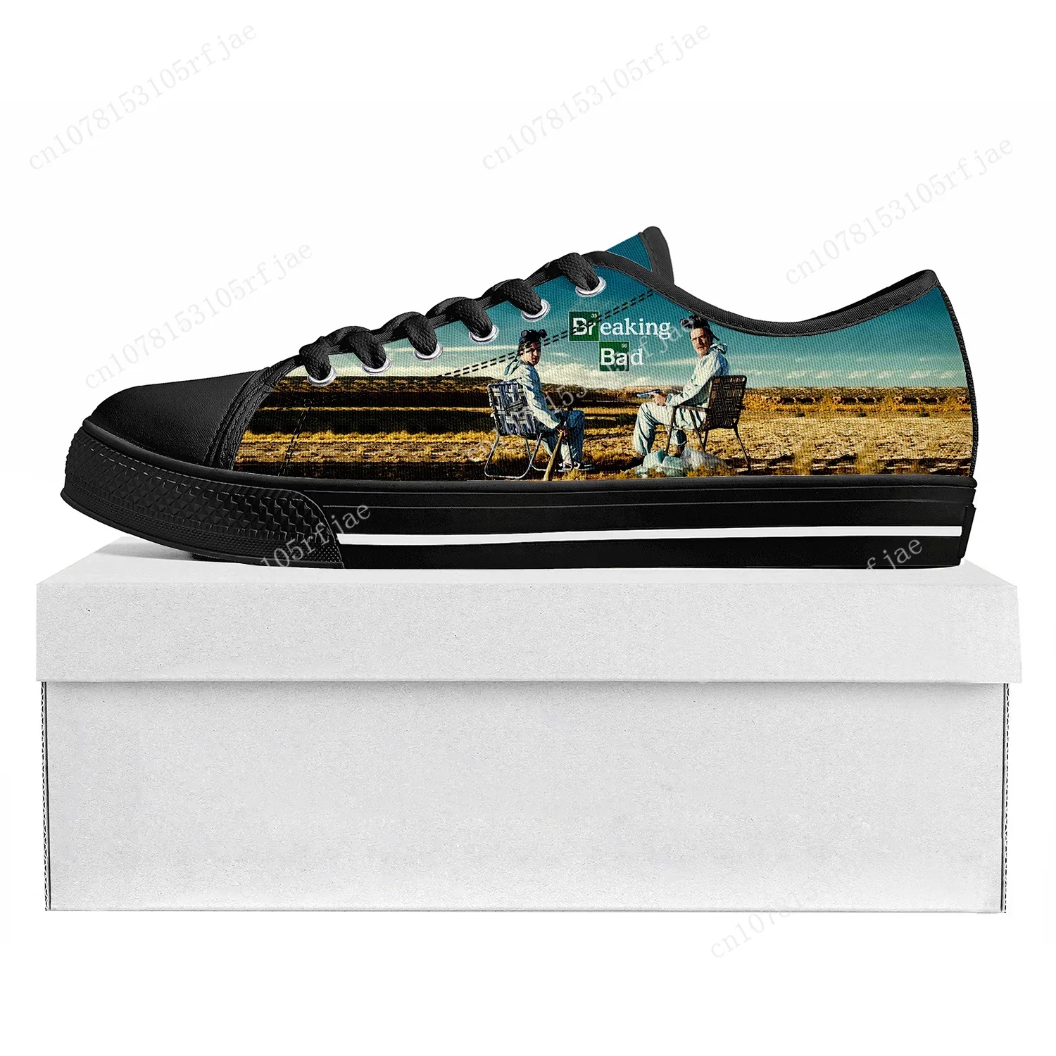 Breaking Bad Heisenberg Low Top High Quality Sneakers Mens Womens Teenager Canvas Sneaker  Prode Casual Couple Shoes Custom Shoe