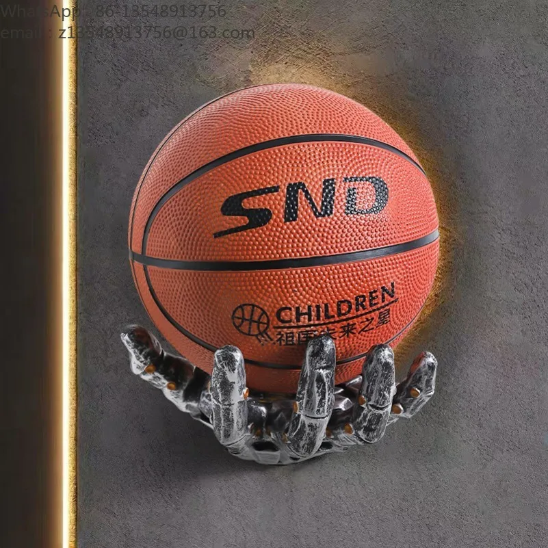 Robot Wall-mounted Bracket, Basketball and Football Storage Rack, Entrance Wall Decorative Hanging Clothes