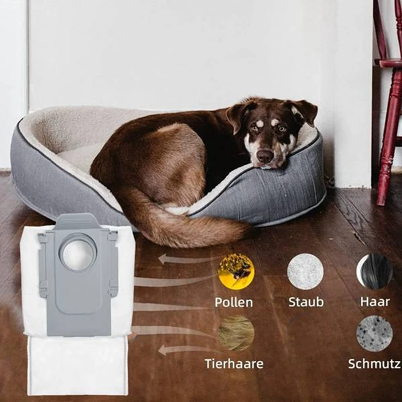 ABDJ-12PCS لـ Roborock Qrevo، Qrevo Pro، Qrevo S، Qrevo Maxv، Qrevo Master، P10، P10 Pro Robot Vacuum Parts كيس الغبار