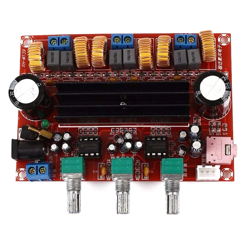 Xh-M139 2.1 Digital Power Amplifier Board Board 12V-24V Wide Voltage Tpa3116D2 2 * 50W+100W