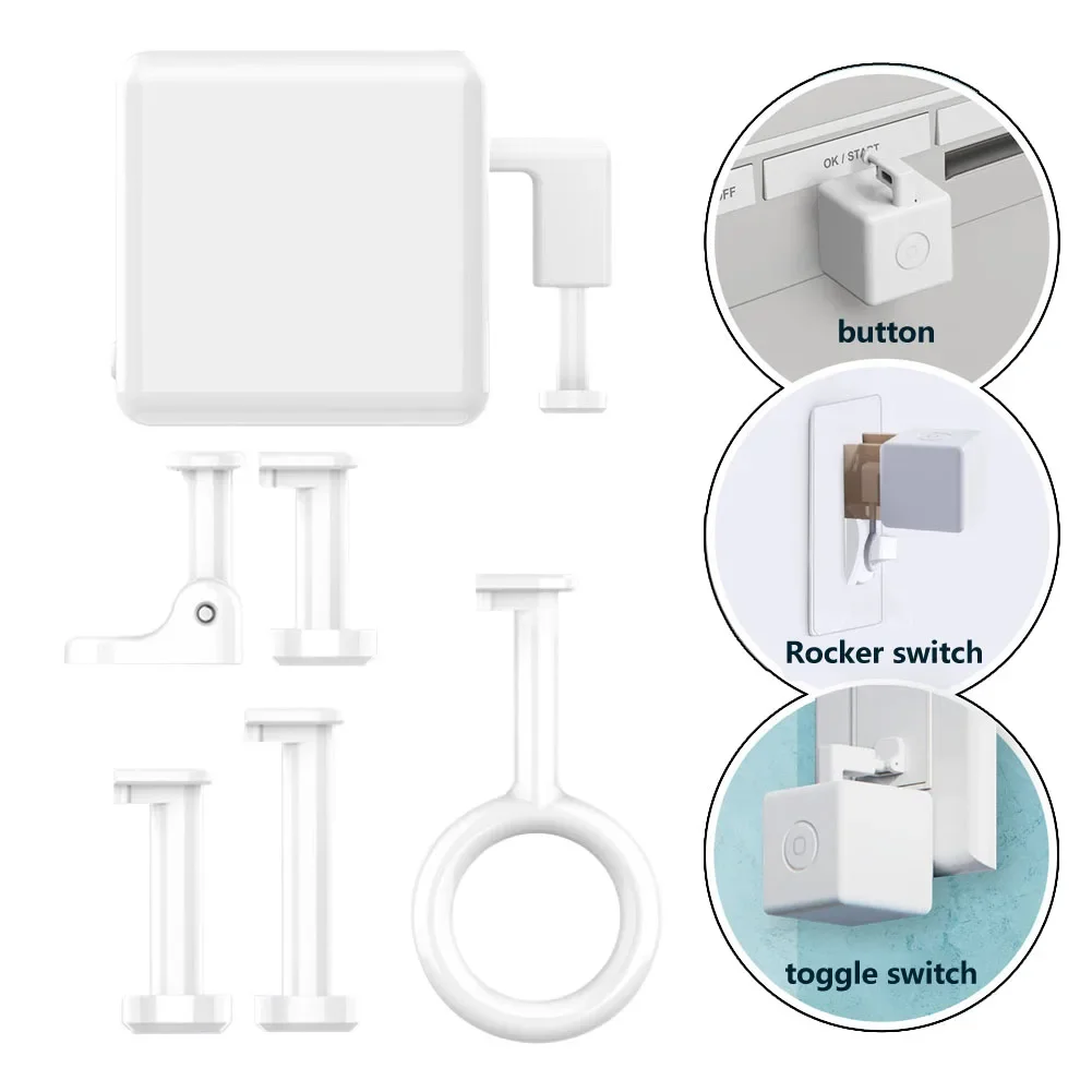 Fingerbot Botão Interruptor Pusher Botão Pusher Acessório Kit Vida Temporizador Controle de Voz Funciona com Alexa Pcs