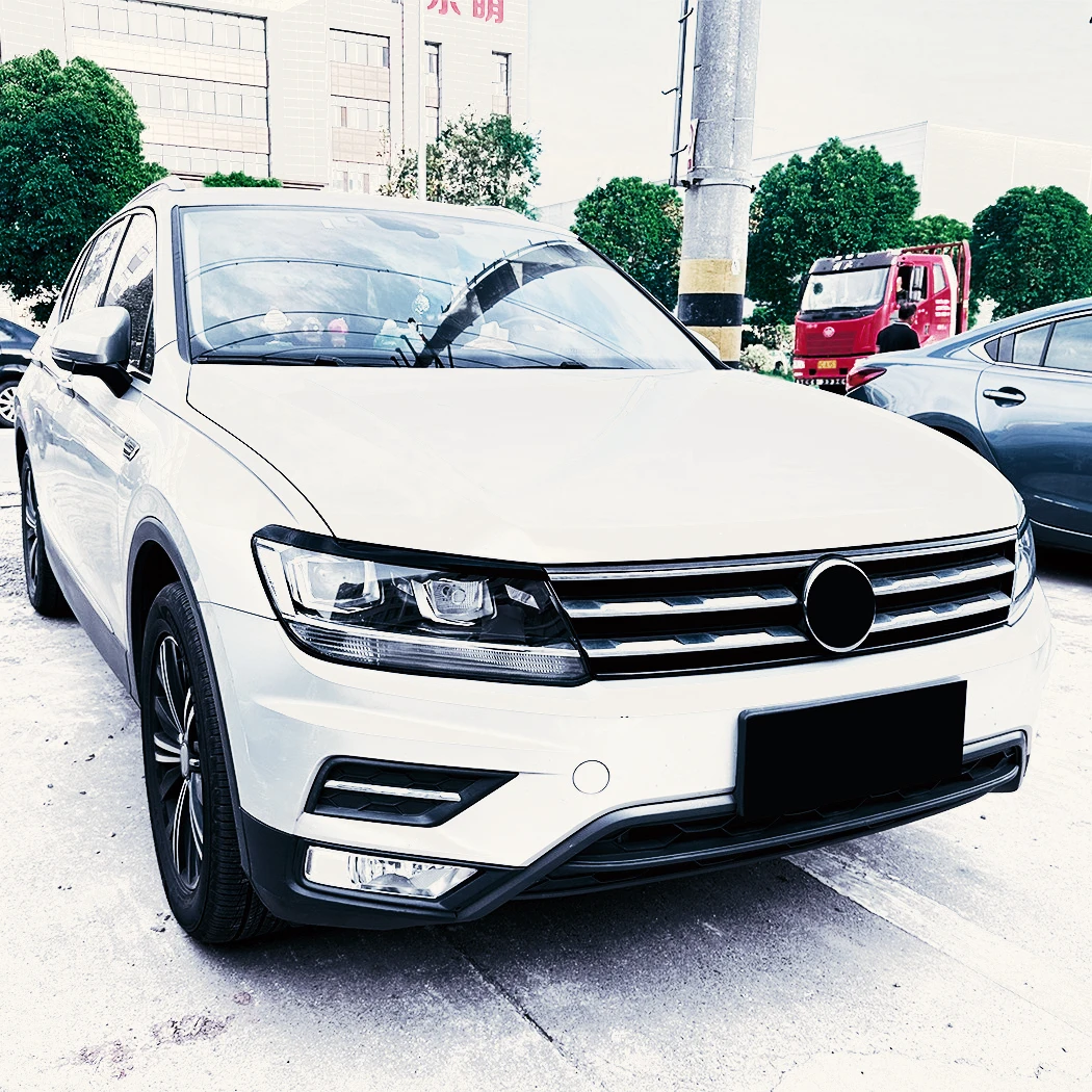 

Front Headlights Eyebrow Accessories Exterior Molding Cover Trim Bar Gaenish for Volkswagen Tiguan MK2 2017 2018 2019 2020 Brows