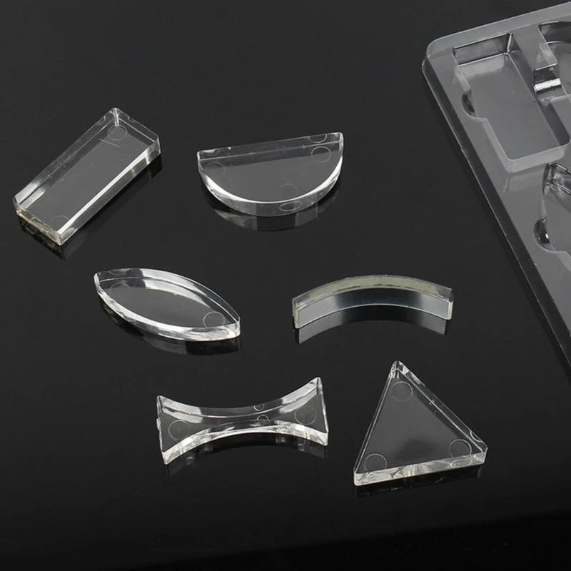 DXAB 6PCS Optics Lens Physics Stripe to Teaching Physics ، Lighted Serciped