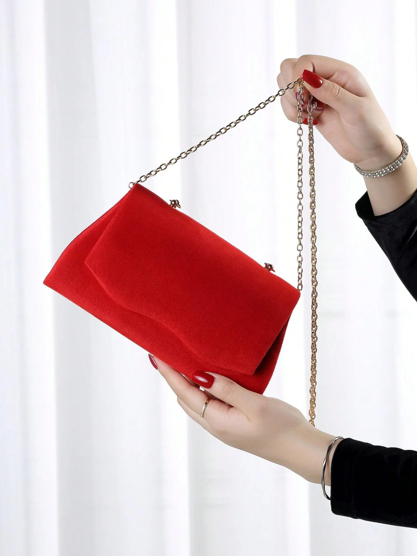 Luxury Dinner Bag, Evening Bag Glamorous, Elegant, Exquisite, Quiet Luxury Minimalist Flap Square Bag Chain Square Bag For Lady