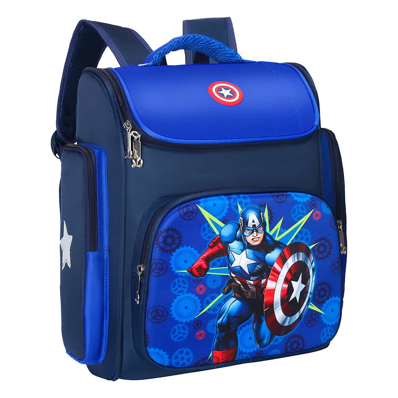 

Marvel Avengers Anime Backpack Iron Man Captain America Cartoon Backpack Spider Man Student Waterproof School Backpack