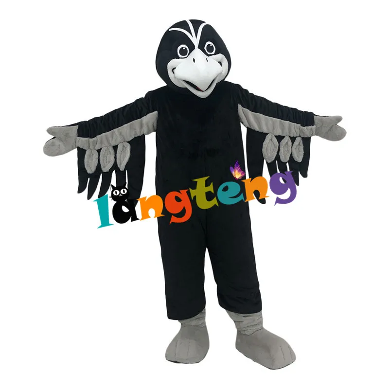 1278 Customized Black Sports Eagle Fursuit  Business Mascots Cosplay Apparel Christmas Costuming