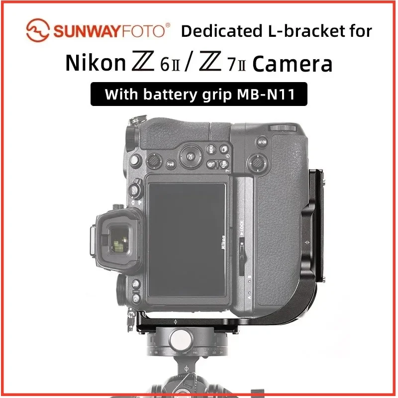 

SUNWAYFOTO PNL-Z6IIG Специальный L-образный кронштейн для Nikon Z6II Z7II с аккумуляторной ручкой MB-N11 Arca RRS, совместимый