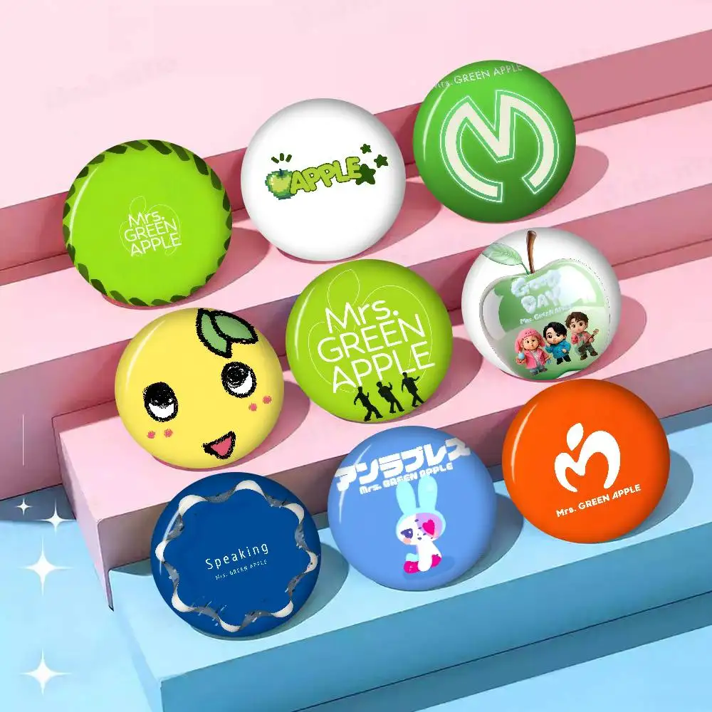 Band M-mrs Green Apples Niedliche Serie Anstecknadeln Lustige Abzeichen Interessante Cartoon-Tier-Broschen Rucksack Kleidung Geschenk Accessoire
